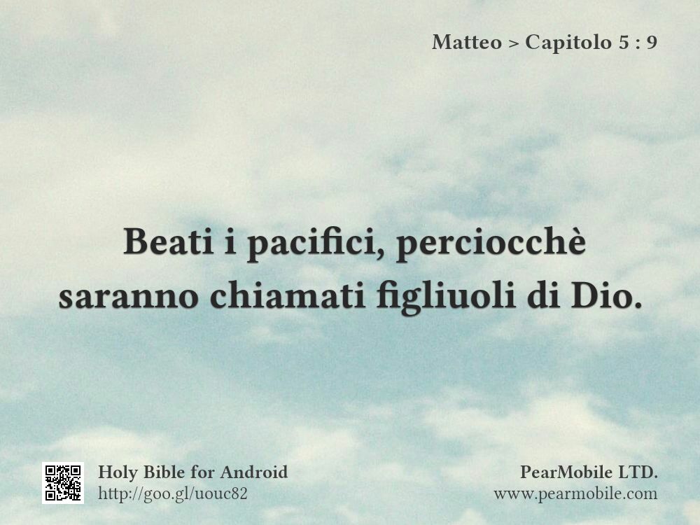 Matteo, Capitolo 5:9